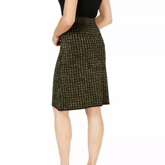 NWT Black Gold Harvest Moon Knit Skirt Kasper New - Picture 2 of 9